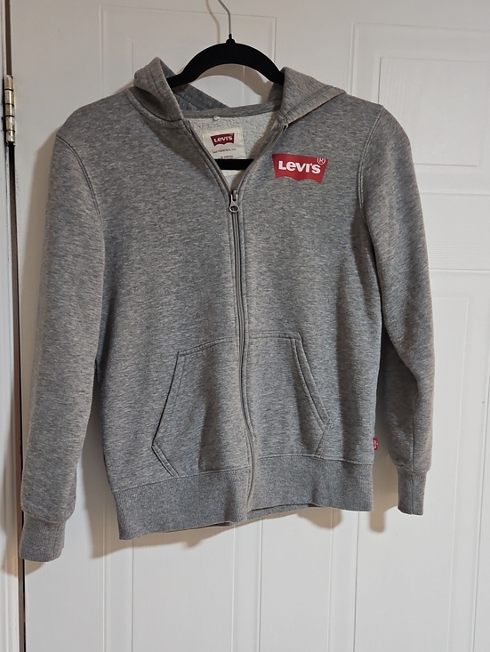 Levi's Other - Levi's Kids Large Gray Zip-Up Hoodie with Red Logo